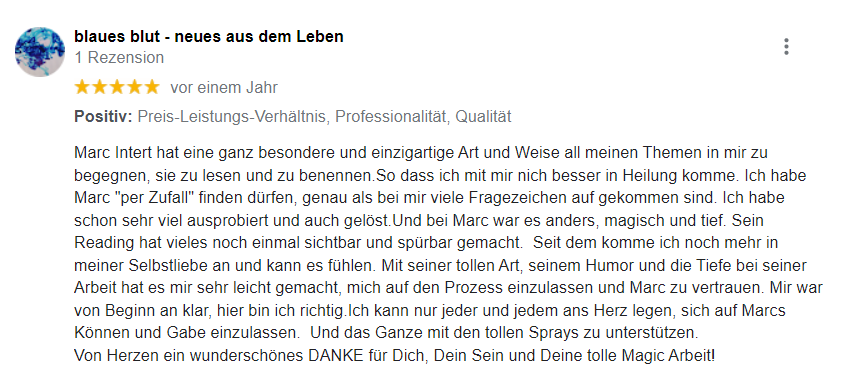 blaues blut – neues aus dem Leben
